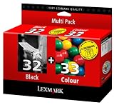 Lexmark No 32 And No 33 Ink Cartridge Black And Colour Combo-pack 15.6ml And 11.5ml