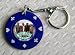 Bon Jovi Novelty $100 Poker Chip Keyring - Blue