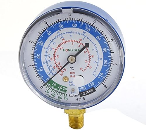 2.7" Dia Blue Testing 1/8" PT -30 to 350 psi Car Low Pressure Gauge