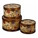 Set of 3 Colorful Flower Boxes