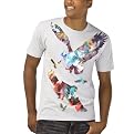 Tell The People Watercolor Birds Screen Tee - Silver