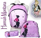 Set école Hannah Montana avec sac à dos, sac de gym et trousse UnitedLabels 0102745