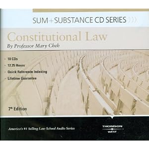 Sum & Substance Audio on Constitutional Law (CD) (Sum + Substance CD Series) by Mary Cheh
