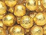 Gold Foiled Milk Chocolate Balls 5LB Bag
