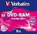Verbatim - 5 x DVD-RAM - 4.7 GB 5x - storage media