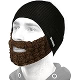 BEARDO Hat with Attached Brown Beard