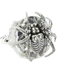 Tarina Tarantino "White Widow" Spider Cocktail Ring, Size 6.5