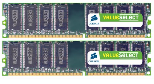 Corsair Memory VS1GBKIT400 1 GB PC3200 400Mhz 184-Pin DDR Desktop Memory Kit