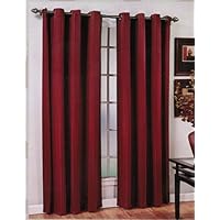 WIDE STRIPE 60X84 CURTAIN PANEL DRAPERY W/ 8 GROMMETS