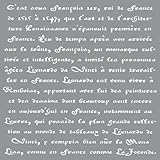 Deco Art Americana Decor Stencil, Old French Script