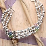 Personalized My Kids Swarovski Crystal Multi-Strand Bracelet - 3 Names