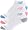 White with Pink/Blue/Grey Logo