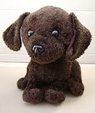 Tiny Brown Dog with Collar Stuffed Animal Plush Toy - 6 inches tall