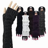 1 Paar Armstulpe kurz mit eingesticktem Muster