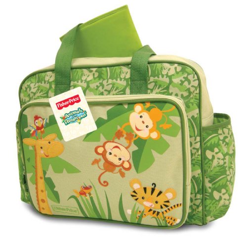 Fisher Price Rainforest Diaper Bag, Green 51nXwCqaqjL. SL500 Fisher Price Rainforest Diaper Bag, Green