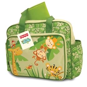Fisher Price Rainforest Diaper Bag, Green