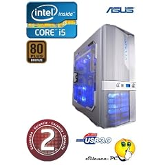 ANKERMANN-PC "JUPITER" i5 2500K (4x3,30GHz) | NVIDIA GeForce GTX560 2048MB | 8GB RAM DDR3 | 1TB HDD SATA3 | MSI Z77A-G43, Z77 USB 3.0 | USB 3 | 24xDVD-Writer | Netzteil Coolermaster 450W 80+ Bronze 5J. Garantie | Case APEVIA X-JUPITER Silver | Leiser High End PC mit 2 Jahre echte GARANTIE