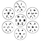 FASH Nail Art Polish Stamp Stamping Manicure Image Plates Accessories Set Kit 25 pc