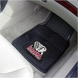 Alabama Crimson Tide Black 2-Piece Vinyl Car Mat Set