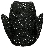 Glitter Sequin Trim Cowboy Hat in 20 Assorted Colors