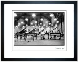 Glenn Gould testing four Steinways, NYC, 1957
