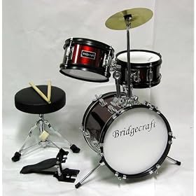 DeRosa by Bridgecraft *BLUEChild Drum Set with Seat, Sticks and Cymbal -DRM 312 by 