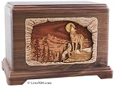 Howling Wolf Companion Urn