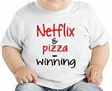 Netflix Pizza Winning Slogan オーガニックベビーTシャツ 12 - 18 Months