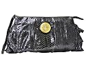 Gucci Black Leather Snakeskin Hysteria Clutch 197015BK