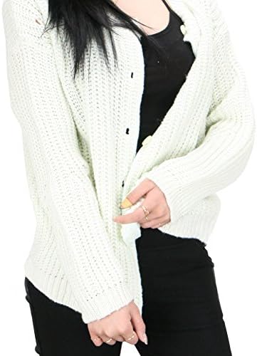 LOVELYHEART Women's 3GR-Y Cardigan-Sweater Free Size Mint