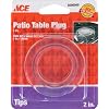 Ace Patio Table Umbrella Cover Protector Plug 2" OD, Clear