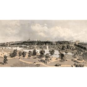 Early View of Boston Common and Public Garden - 16" x 20" - Fine-Art Gicl??e Photographic Print of an Image from the Library of Congress Collection