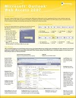 Microsoft Outlook 2007 Web Access Quick Reference Card - Handy Durable Tri-Fold MS Outlook 2007 Web Access Tip & Tricks Guide. 6 Total Pages. Stores Easily. Ultimate Reference for Shortcuts, Tips & Cheats. (Software Quick Reference Cards)