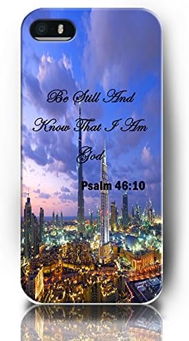 UKASE Phone Cases for iPhone 5 5S, Psalm 46:10 Be Still And Know That I Am God