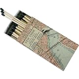 New York Map Designs Medium Matches, Pack of 3