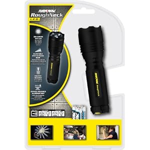 Rayovac ROUGHNECK Metal Flashlight, LED, 200 Lumens