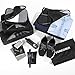 FOREGOER 5 Set Packing Cubes Travel Luggage Organizers with Laundry Bag – Black