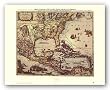 Map of North and South America by Joan Blaeu 16.375"x22.25" Art Print Poster