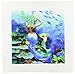 3dRose qs_839_3 Mermaid Quilt Square, 8 by 8-Inch