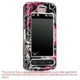 Black with Hot Pink Butterfly Flowers Design Snap-On Cover Hard Case Cell Phone Protector for LG Vu CU920 CU915