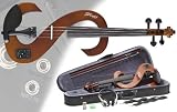 Stagg 4/4 Silent Electric Violin Set with Case and Accessories - Violinburst