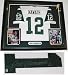 Joe Namath Autographed New York Jets Jersey with two 8x10 photos ~ Custom Framed