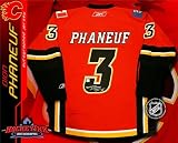 Dion Phaneuf Autographed/Hand Signed Calgary Flames Red Reebok Premier Jersey