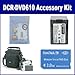 Sony DCR-DVD610 Camcorder Accessory Kit includes: T31764 Memory Card, LP34682 Case, SDNPFH70 Battery, ZELCKSG Care & Cleaning