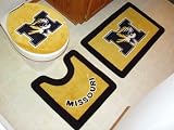 Missouri Tigers Bathroom 3 Piece Bath Rugs NCAA College Athletics