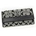 Coach Pleated Signature Checkbook Wallet Purse 42819 sbwbk