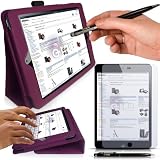 New iPad Mini - PURPLE PropUp Stand Case Cover (with integrated stand ...