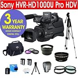 Buy Sony HVR-HD1000U Professional Digital HDV Camcorder + .45x Wide Angle Lens + 2X... by Sony
