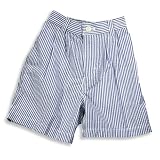 E-Land - Infant Boys Searsucker Stripe Short, Blue, White (Size 18Months)