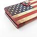 Yakamoz PU Leather US Flag American Flag Card Slot Wallet Flip Case Cover for Samsung Galaxy S5 with Free HD Screen Protector & Stylus Pen (Leather Case US Flag)